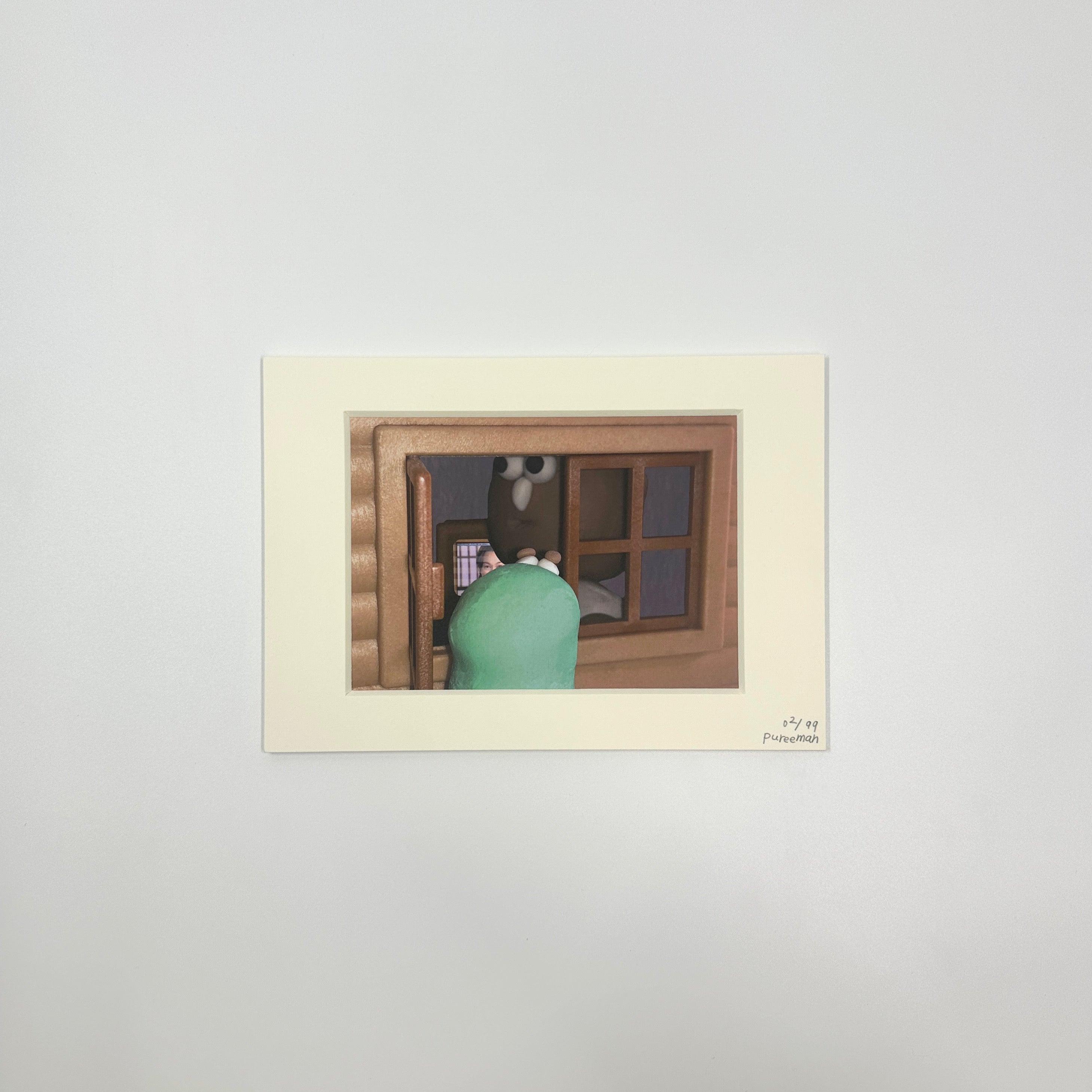 《你望我望你》”I See You See Me” Print with Paper Frame
