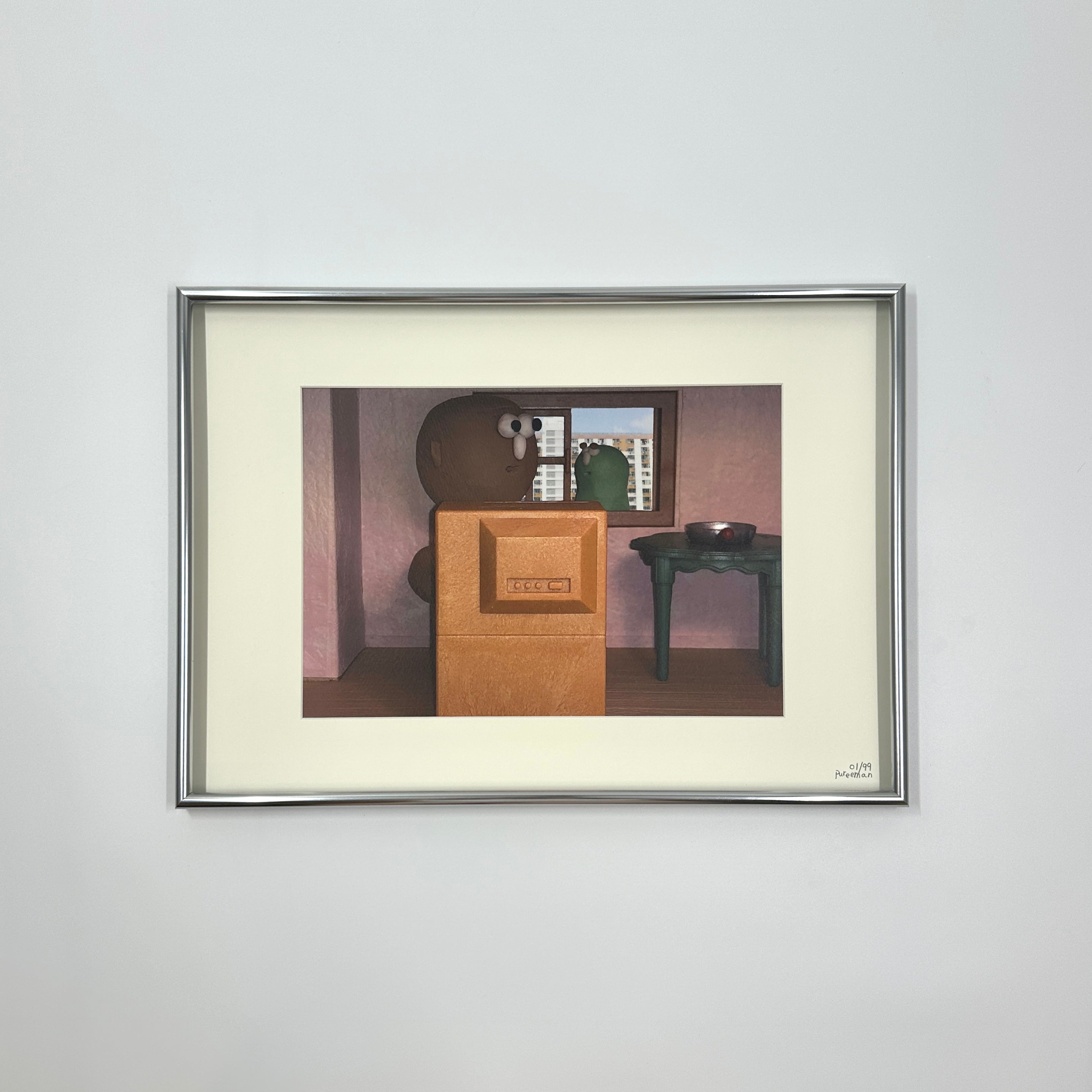 《終於等到我》”You Got Me Finally” Print with Aluminum Frame