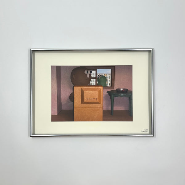 《終於等到我》”You Got Me Finally” Print with Aluminum Frame